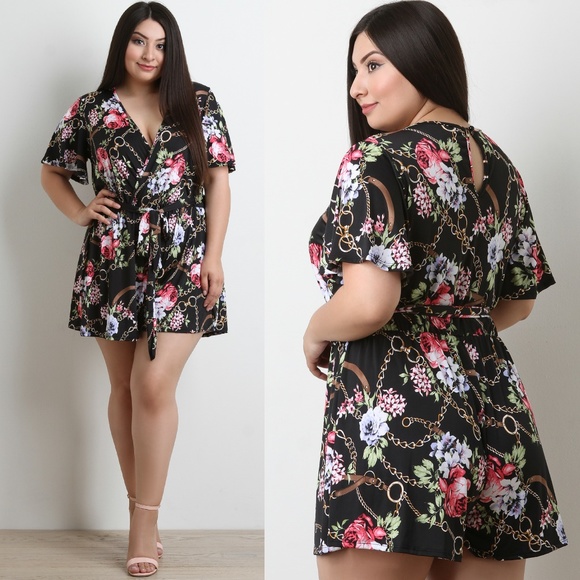 1X-2X NEW PLUS SIZE ROMPER - Picture 6 of 6